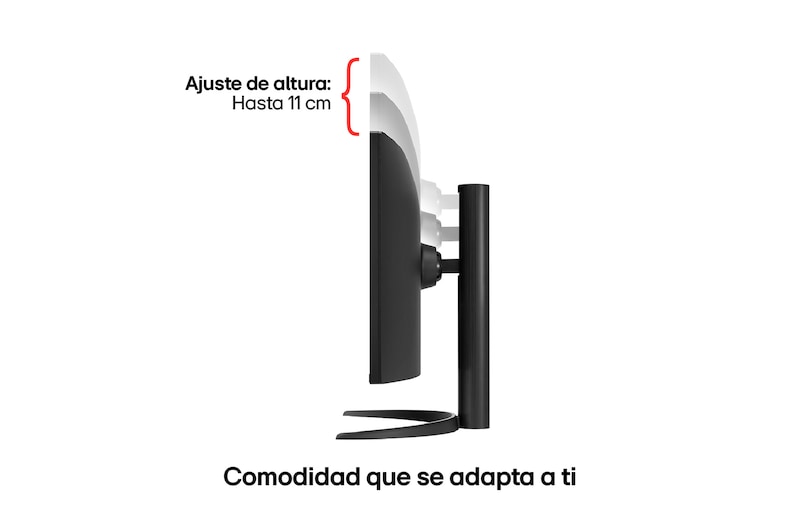 LG Monitor curvo UltraWide QHD de 34" con USB Type-C™, 34WR55QK-B